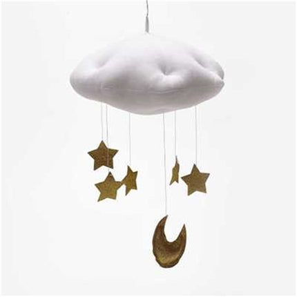 Baby Nursery Ceiling Mobile Party Decoration Clouds Moon Stars Hanging Decorations Kids Room Decoration for Baby Bedding