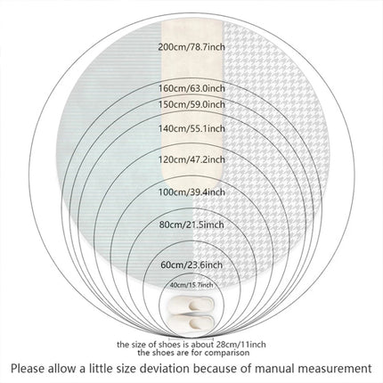 3D Growth Ring Pattern Bathroom  Living Room Carpets Home Decor Mat