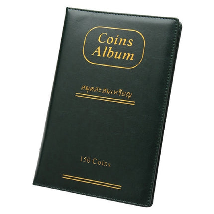 PU Leather Russian Cover 150 Coins Collection Album Holder Book