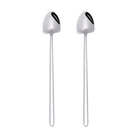 2 PCS Stainless Steel Spoon Creative Coffee Spoon Bar Ice Spoon Gold Plated Long Stirring Spoon, Pointed Spoon Silver, Square Spoon Silver, Round Spoon Gold, Pointed Spoon Gold, Square Spoon Gold, Pointed Spoon Rose Gold, Square Spoon Rose Gold - DealBuddy