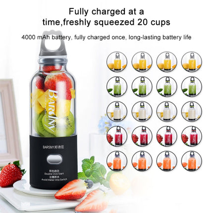 Multifunctional Juicer Rotatory Extractor Cup Portable USB Charge Juicer Blender with 6 Blades, Black, Pink, Blue - DealBuddy
