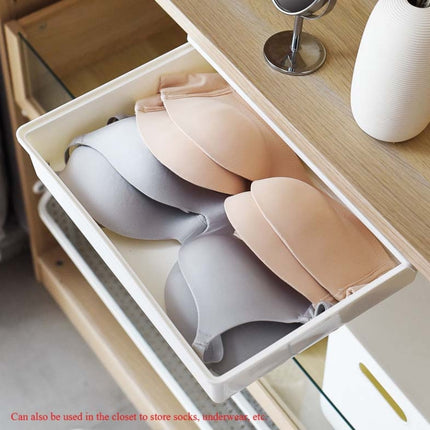 Hidden Desktop Stationery Storage Box Creative Office Desk Bottom Stick Pen Holder