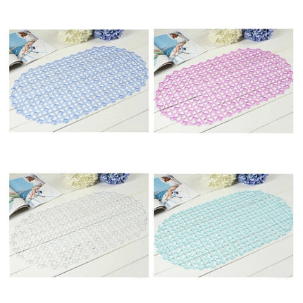 Waterdrop Bathroom Mat with Suction Cup Massage Foot Mat Bathtub Anti-slip Mat
