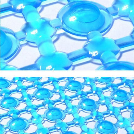 Waterdrop Bathroom Mat with Suction Cup Massage Foot Mat Bathtub Anti-slip Mat