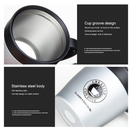 Handle Coffee Mug Stainless Steel Thermos Cups Vacuum Flask Water Bottle Bussiness Portable Thermo Cup - DealBuddy