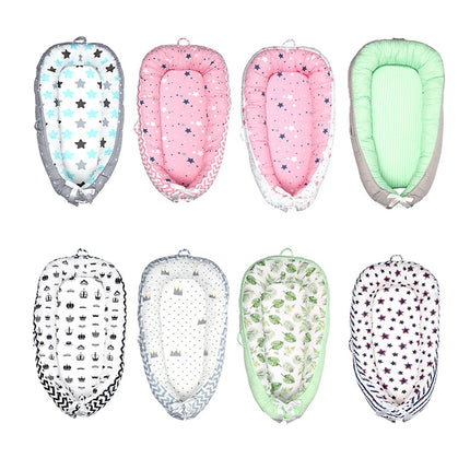 80*50cm Baby Bed Newborn Nursing Bionic Bed Crib Cot Baby Sleeping Artifact Bed Travel Bed Bumper - DealBuddy