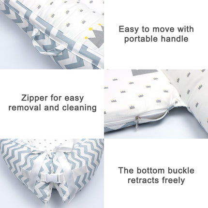 80*50cm Baby Bed Newborn Nursing Bionic Bed Crib Cot Baby Sleeping Artifact Bed Travel Bed Bumper - DealBuddy