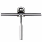 Glass Window Squeegee Cleaner Shower Bathroom Mirror Rubber Wiper With Suction Hook Water Vapor Removal