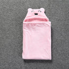 Cute Animal Cartoon Babies Blanket Kids Hooded Bathrobe Toddler Baby Bath Towel