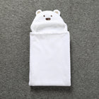 Cute Animal Cartoon Babies Blanket Kids Hooded Bathrobe Toddler Baby Bath Towel