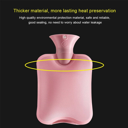 Hot Water Bottle Solid Color Knitting Cover (Without Hot Water Bottle) Water-filled Hot Water Soft Knitting Bottle Velvet Bag - DealBuddy