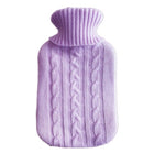 Hot Water Bottle Solid Color Knitting Cover (Without Hot Water Bottle) Water-filled Hot Water Soft Knitting Bottle Velvet Bag
