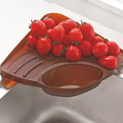 Practical Kitchen Sink Corner Storage Rack Sponge Holder Wall Mounted Tray - DealBuddy