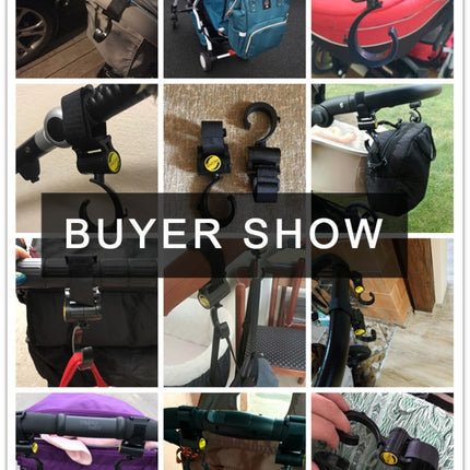 2 PCS/LOT Baby Stroller Accessories Hook Multifunction Baby Stroller Black Plastic Hook