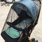 3 PCS 150cm Baby Pushchair Mosquito Insect Shield Net Safe Infants Protection Mesh Stroller Accessories Mosquito Net