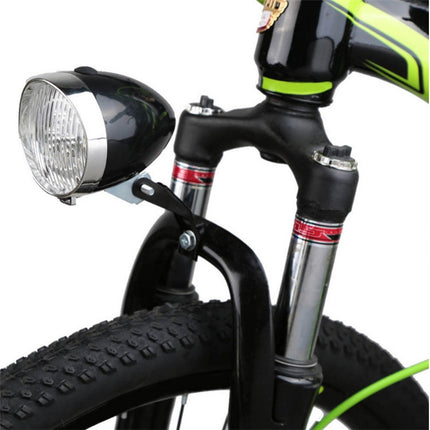 3 LED Retro Bicycle Headlight Night Riding Safety Warning Light