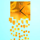 Mirror Clock Personality Wall Clock Three-dimensional Wall Decoration Mosaic Wall Clock