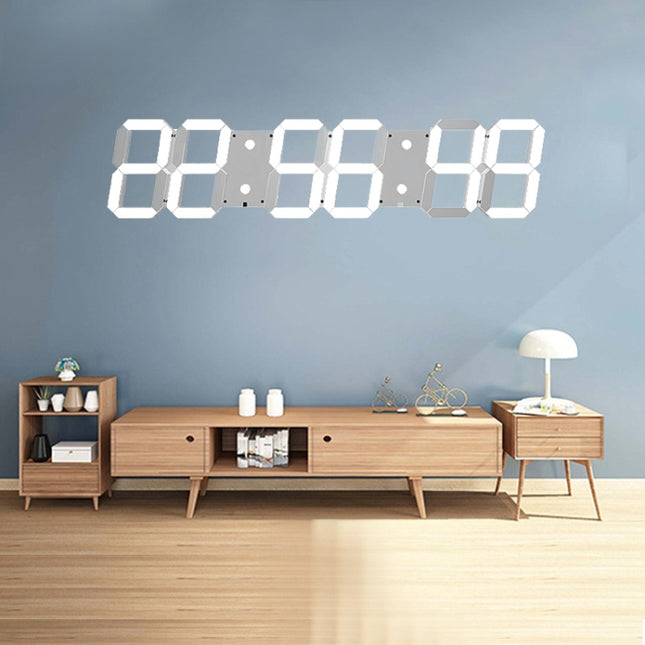 Multifunctional LED Wall Clock Creative Digital Clock, Hollow Remote Control, Sealed Box Remote Control - DealBuddy