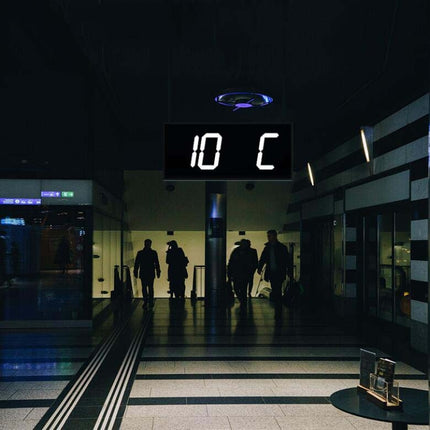 LED Large Screen Digital Electronic Clock Remote Control Double-sided Wall Clock