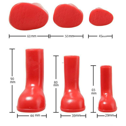 4 PCS/Set Pet Rain Boots Waterproof Non-slip Dog Shoes, S, M, L - DealBuddy
