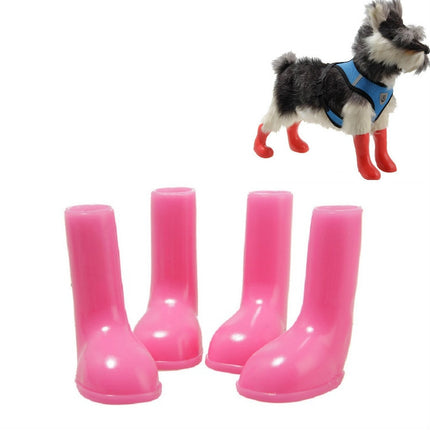 4 PCS/Set Pet Rain Boots Waterproof Non-slip Dog Shoes, S, M, L - DealBuddy