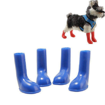4 PCS/Set Pet Rain Boots Waterproof Non-slip Dog Shoes, S, M, L - DealBuddy