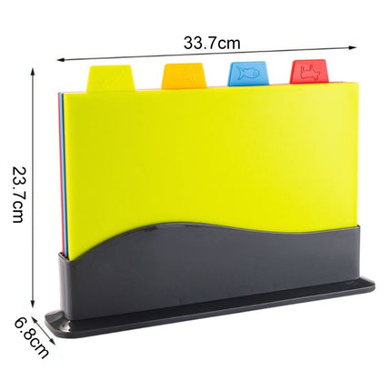 4 in 1 Classified Cutting Board Multifunctional Household Plastic Fruit Cutting Board Set