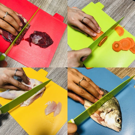 4 in 1 Classified Cutting Board Multifunctional Household Plastic Fruit Cutting Board Set
