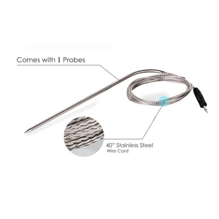 Home Tactile Screen Electronic Barbecue Thermometer Kitchen Food Therapeutic Timer