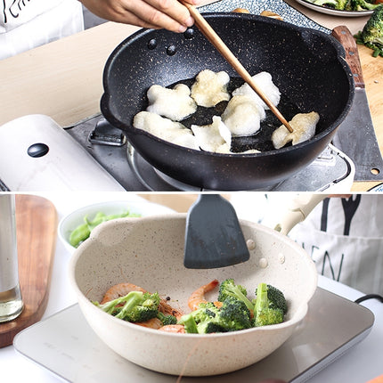 Thick Bottom Maifan Stone Household Small Frying Pan Non Stick Pan Deep Frying Pan
