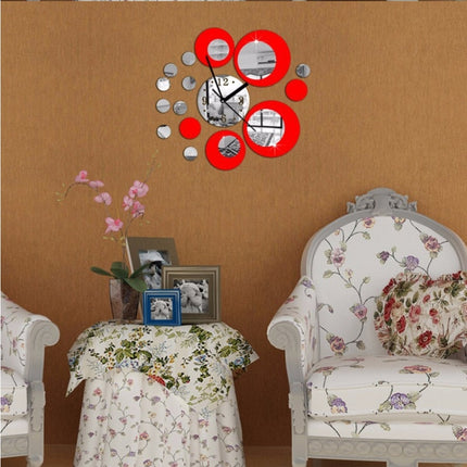 3D Stereo Decorative Clock Acrylic Digital Mirror Wall Sticker Wall Clock