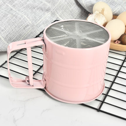 Stainless Steel  Flour Sieve Baking Tool Hand-Pressed Flour Sieve - DealBuddy