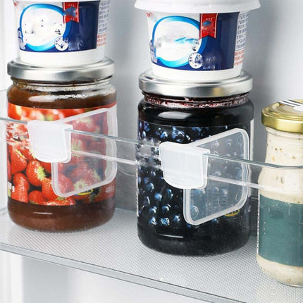 4pcs / Set Refrigerator Internal Drawer Shelf Classification Partition Plastic Transparent Baffle
