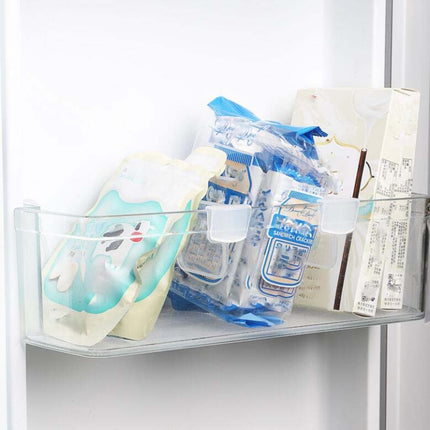 4pcs / Set Refrigerator Internal Drawer Shelf Classification Partition Plastic Transparent Baffle