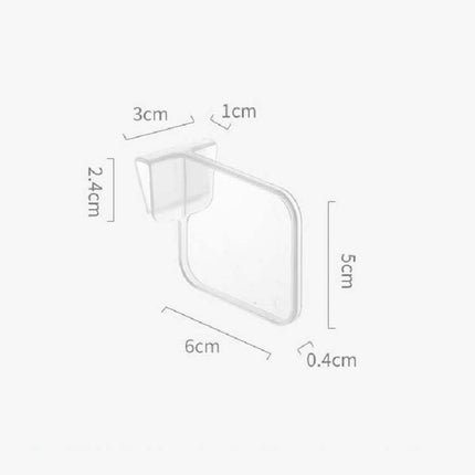 4pcs / Set Refrigerator Internal Drawer Shelf Classification Partition Plastic Transparent Baffle