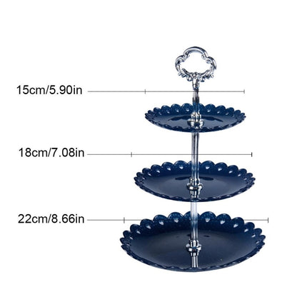 Party Birthday Three-layer Fruit Plate Cake Stand Dessert Storage Rack