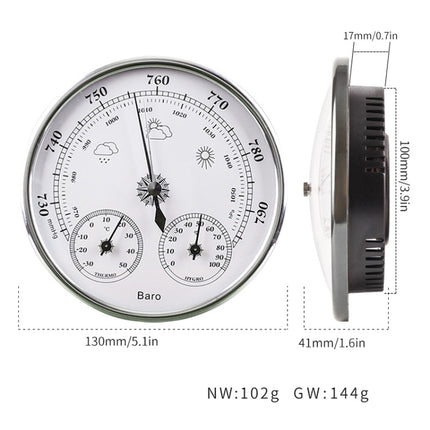 THB9392 Wall Hanging Household Weather Station Barometer Thermometer Hygrometer