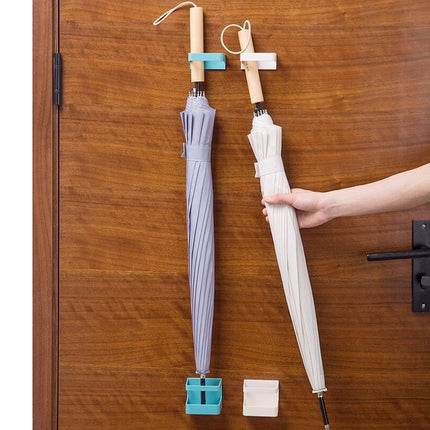 Umbrella Stand Behind Multifunctional Wall Hanging Umbrella Barrel Door