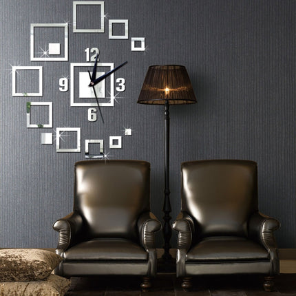 Wall Clocks Mirror 3D Stereo Acrylic Living Room Bedroom Decoration Wall Clock Fashion DIY Creative Wall Clock