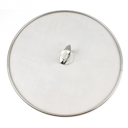 Stainless Steel Oil Proof Cover Fried Oil Splash Proof Net Cover Pizza Tray Kitchen Gadget