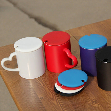 5 PCS Creative Cup Lids Food-grade Silicone Cup Cover Heat-resistant Safe Healthy Silicone Lid with Gap - DealBuddy