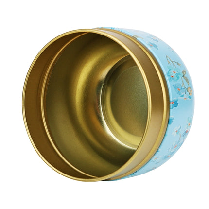 HOOMIN Tea Box Tea Jar Storage Holder Tea Caddies Matcha Container Mini Coffee Powder Organizer Cans Multifunction Round Metal