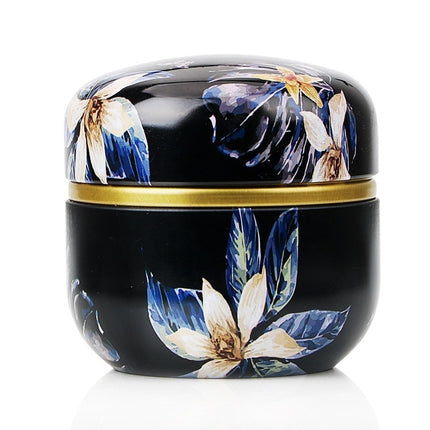 HOOMIN Tea Box Tea Jar Storage Holder Tea Caddies Matcha Container Mini Coffee Powder Organizer Cans Multifunction Round Metal