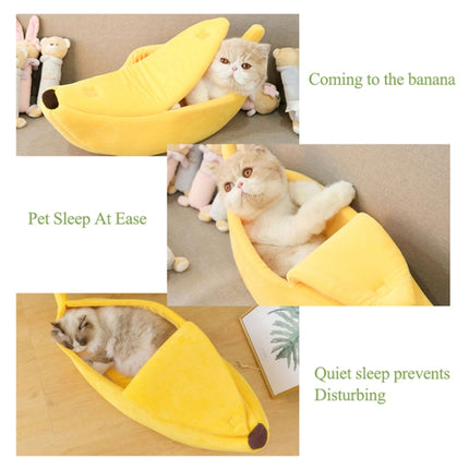 Creative Kennel Banana Shape Cat Litter Winter Warm Pet Nest, S, M, L, XL - DealBuddy