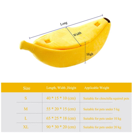 Creative Kennel Banana Shape Cat Litter Winter Warm Pet Nest, S, M, L, XL - DealBuddy