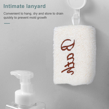 2 PCS Embroidered Fiber Fabric Sponge Block Exfoliating Bath Wipe