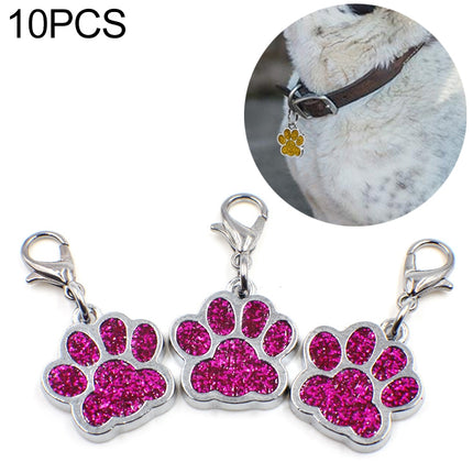 10 PCS Enamel Cat Dog  Bear Paw Prints Key Chain Jewelry Making - DealBuddy