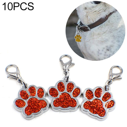 10 PCS Enamel Cat Dog  Bear Paw Prints Key Chain Jewelry Making - DealBuddy