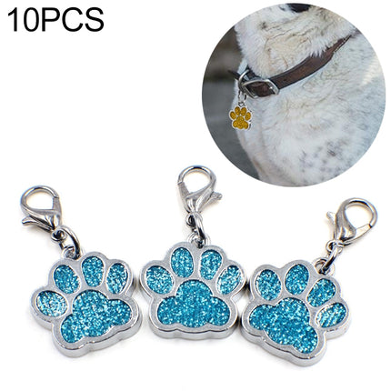 10 PCS Enamel Cat Dog  Bear Paw Prints Key Chain Jewelry Making - DealBuddy
