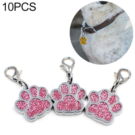 10 PCS Enamel Cat Dog  Bear Paw Prints Key Chain Jewelry Making - DealBuddy